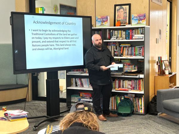 During the Presentation.