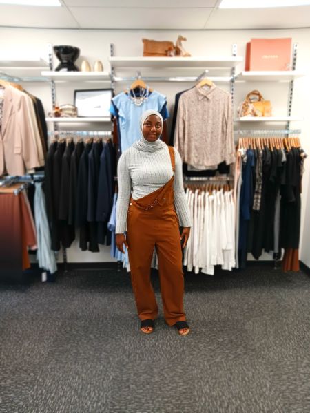 Khadijat before her styling session